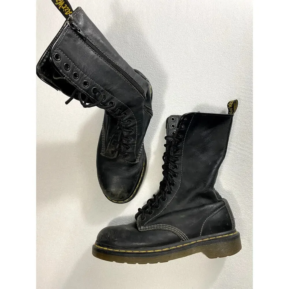 Dr. Martens Vintage 9733 14-Eye Double Zip Boots Men 8